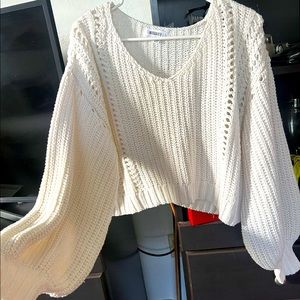 Missguided: Ivory Knit Sweater